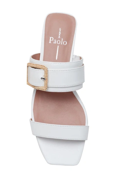 Shop Linea Paolo Daniela Slide Sandal In Eggshell