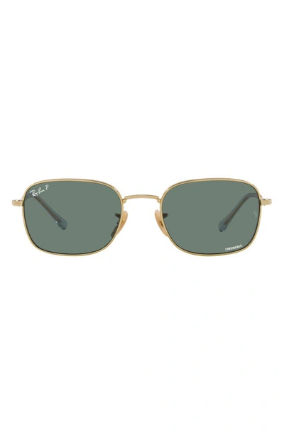 Ray Ban 54mm Polarized Pillow Sunglasses In Polar Grey