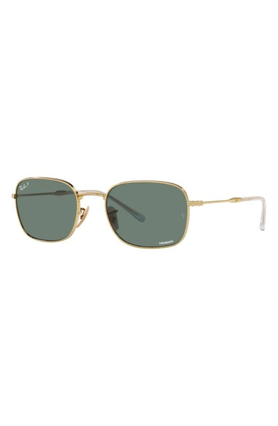 Ray Ban 54mm Polarized Pillow Sunglasses In Polar Grey