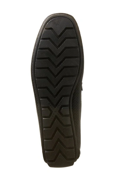 Shop Bruno Magli Xane Driving Penny Loafer In Black Woven