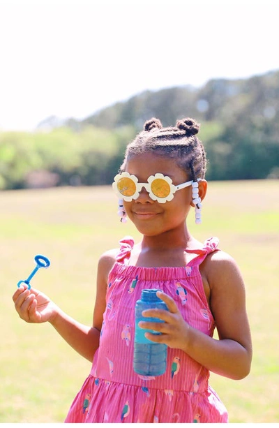Shop Babiators Kids' Polarized Flower Sunglasses In Daisy