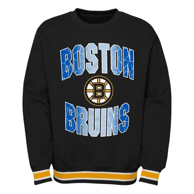Outerstuff Youth Black Boston Bruins Classic Blueliner Pullover Sweatshirt