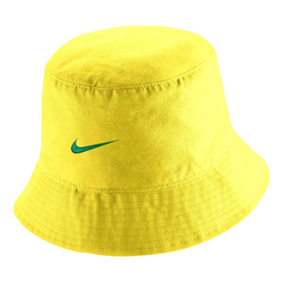 Shop Nike Yellow Brazil National Team Core Bucket Hat