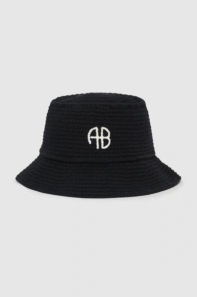 Shop Anine Bing Darra Bucket Hat In Black