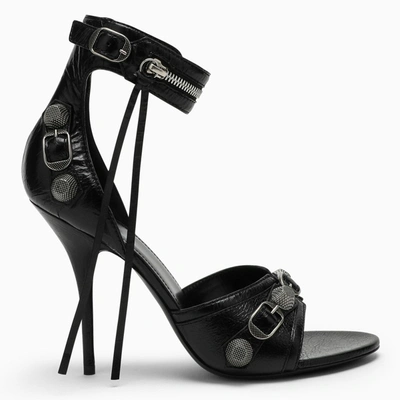 Shop Balenciaga | Black Leather High Sandal Cagole
