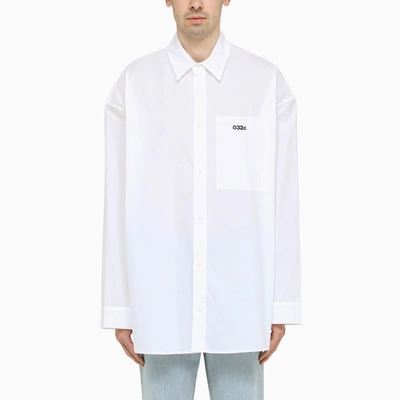 Shop 032c | White Oversize Shirt With Logo