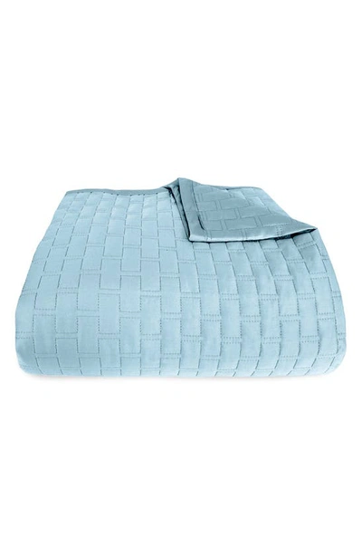 Shop Bedvoyage Quilted Coverlet In Sky