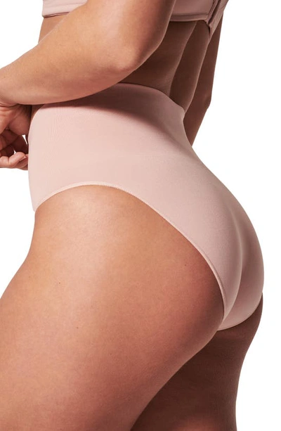 Shop Spanx Everyday Shaping Briefs In Vintage Rose