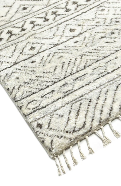 Solo Rugs Thomas Handmade Wool Blend Area Rug In Grey