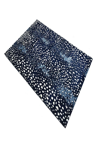Solo Rugs Louis Handmade Wool Blend Area Rug In Blue