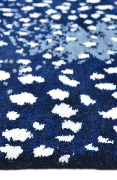 Solo Rugs Louis Handmade Wool Blend Area Rug In Blue