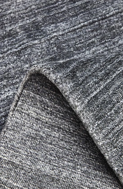 Solo Rugs Harbor Handmade Wool Blend Area Rug In Dark Gray