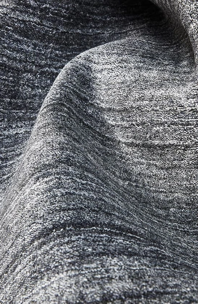 Solo Rugs Harbor Handmade Wool Blend Area Rug In Dark Gray