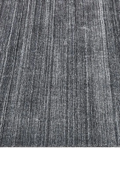 Solo Rugs Harbor Handmade Wool Blend Area Rug In Dark Gray
