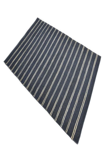 Shop Solo Rugs Lilly Stripe Handmade Area Rug In Blue