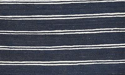 Shop Solo Rugs Lilly Stripe Handmade Area Rug In Blue