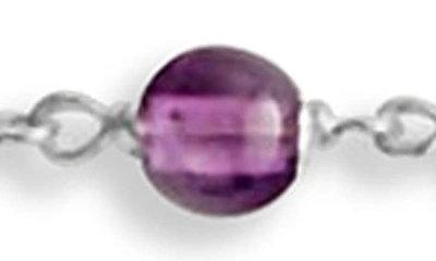 Shop Lagos Caviar Icon Amethyst Bead Dual Layer Necklace In Purple