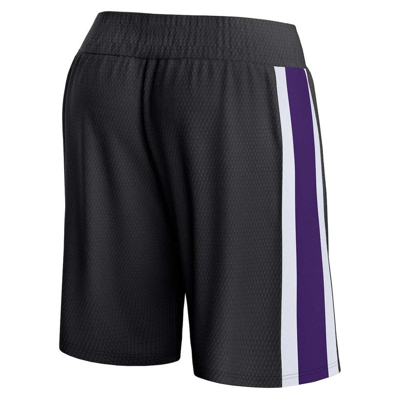 Shop Fanatics Branded Black Sacramento Kings Referee Iconic Mesh Shorts