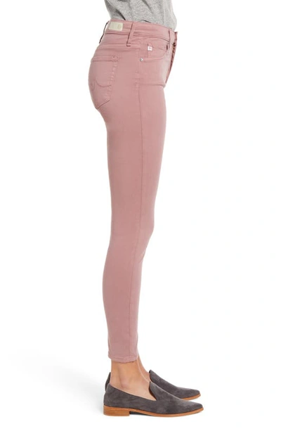 Shop Ag Farrah High Waist Ankle Skinny Jeans In Autumn Rose