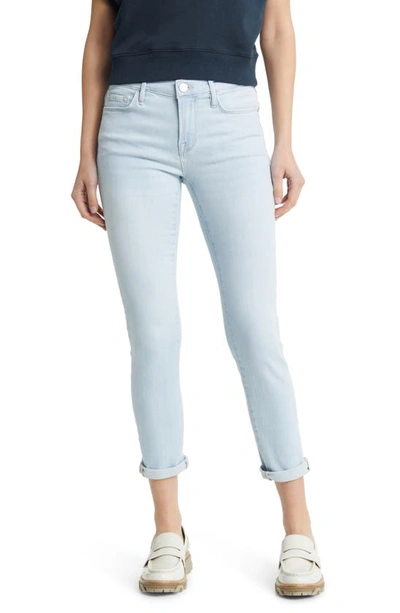 Shop Frame Le Garcon Ankle Slim Boyfriend Jeans In Clarity