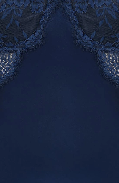 House Of Cb Lace Corset Camisole In Navy