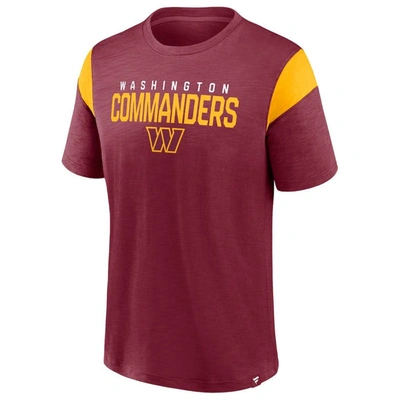 Fanatics Branded Burgundy Washington Commanders Home Stretch Team T-shirt In Burgundy
