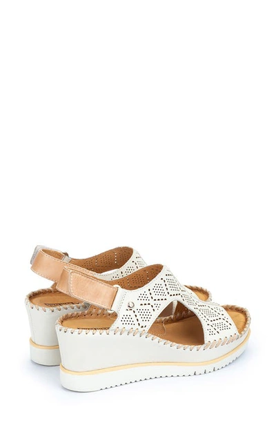 Shop Pikolinos Aguadulce Slingback Wedge Sandal In Natural