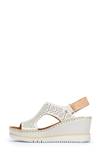 Shop Pikolinos Aguadulce Slingback Wedge Sandal In Natural