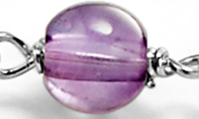 Lagos Caviar Icon Beaded Amethyst Toggle Bracelet In Amethyst