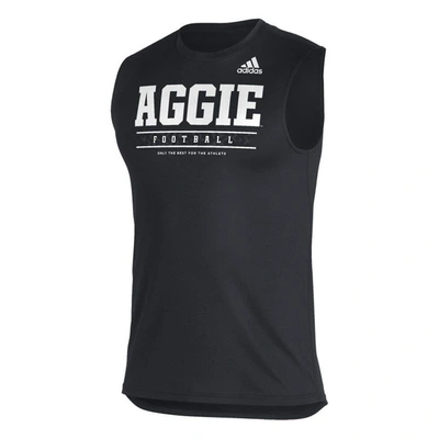 Shop Adidas Originals Adidas Black Texas A&m Aggies Sideline Football Locker Creator Aeroready Sleeveless T-shirt