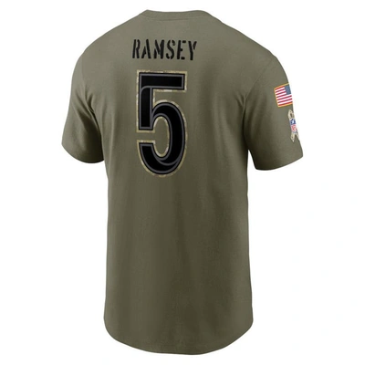 Nike Men's Nike Jalen Ramsey Olive Los Angeles Rams 2022 Salute To