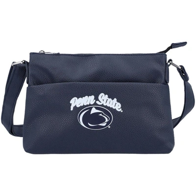 Shop Foco Penn State Nittany Lions Logo Script Crossbody Handbag In Navy