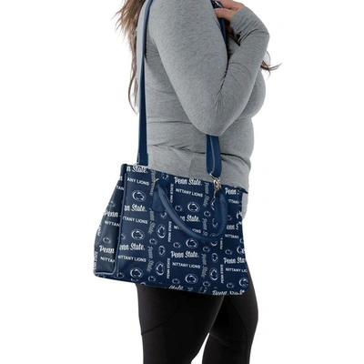 Shop Foco Penn State Nittany Lions Repeat Brooklyn Tote In Navy