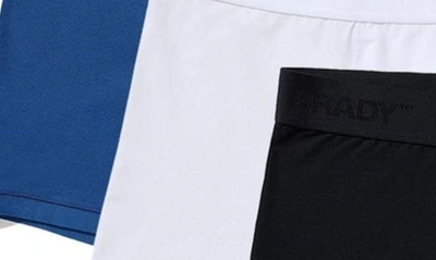 Shop Brady 3-pack Boxer Briefs In Black/ Blue/ White