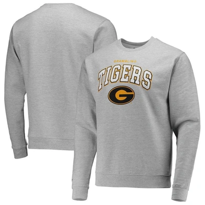 Shop Mitchell & Ness Heathered Gray Grambling Tigers Classic Arch Pullover Sweatshirt In Heather Gray