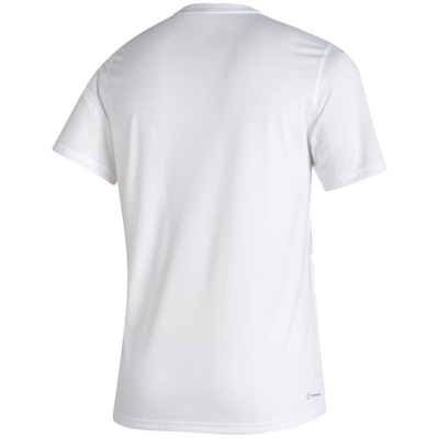 Shop Adidas Originals Adidas White Texas A&m Aggies Sideline Football Locker Practice Creator Aeroready T-shirt
