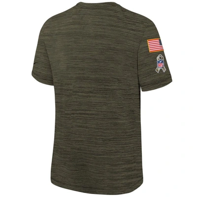 Shop Nike Youth  Olive Atlanta Falcons 2022 Salute To Service Velocity T-shirt