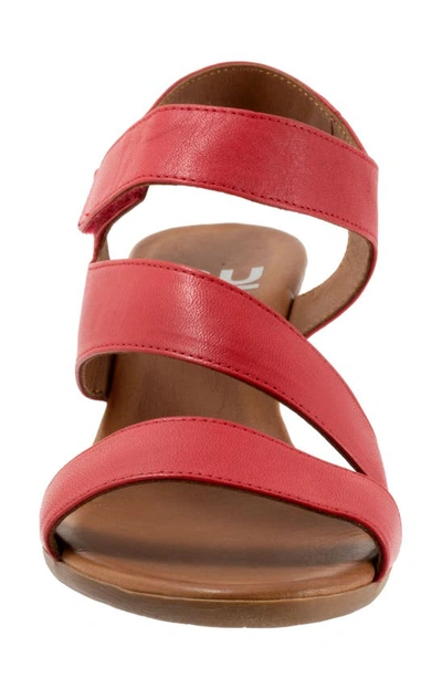 Shop Bueno Rose Slingback Wedge Sandal In Red