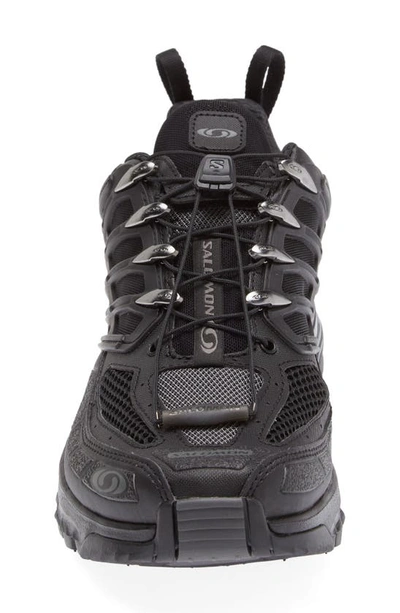 Shop Salomon Acs Pro Sneaker In Black/ Black/ Black