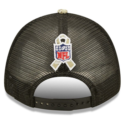 Shop New Era Youth  Black/camo Washington Commanders 2022 Salute To Service 9forty Snapback Trucker Hat