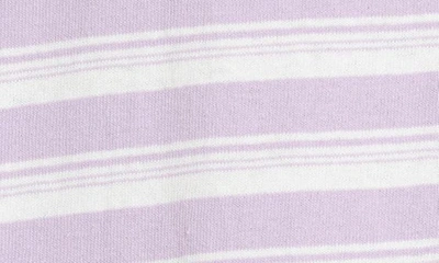 Shop Kkco Annika Garter Cotton T-shirt In Striped Lilac