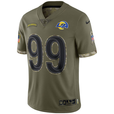 Nike Men's Nfl Los Angeles Rams Salute To Service (aaron Donald) Limited Football  Jersey In Brown