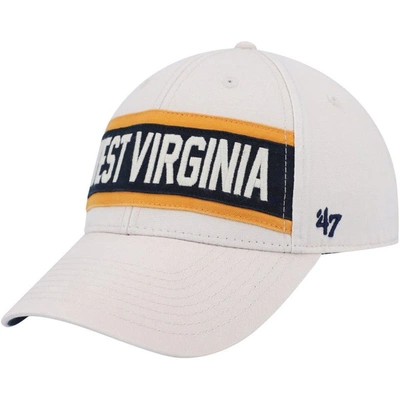 Shop 47 ' Cream West Virginia Mountaineers Crossroad Mvp Adjustable Hat