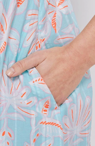 Vineyard Vines Smocked A-line Dress In Cay Floral - Island
