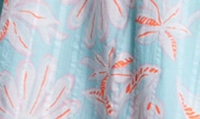 Vineyard Vines Smocked A-line Dress In Cay Floral - Island
