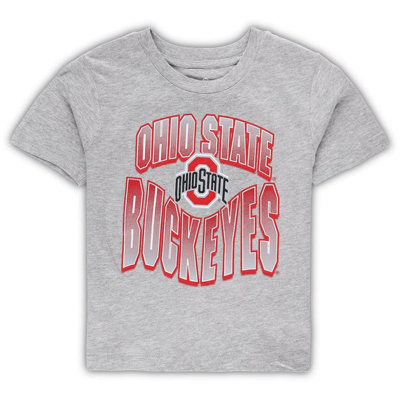 Shop Outerstuff Preschool Scarlet/heather Gray Ohio State Buckeyes Game Day T-shirt Combo Pack