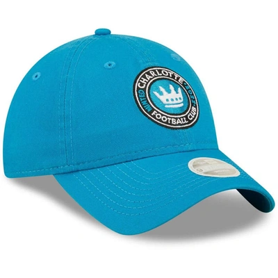 Shop New Era Blue Charlotte Fc 9twenty Adjustable Hat