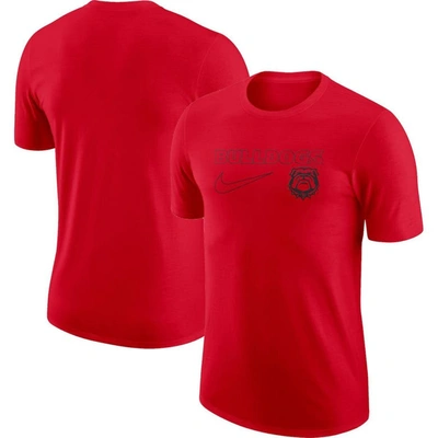 Shop Nike Georgia Bulldogs Red Swoosh Max90 Loose Fit T-shirt