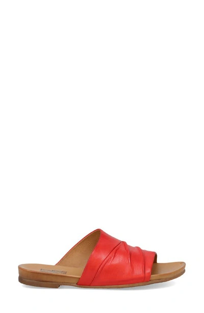 Miz Mooz Aria Slide Sandal In Scarlet