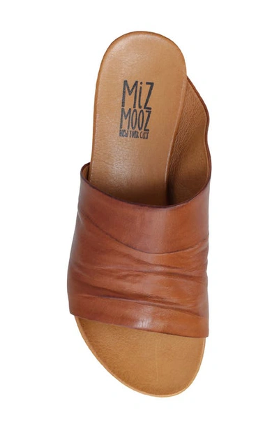 Miz Mooz Aria Slide Sandal In Brandy
